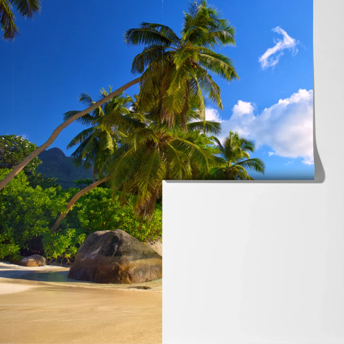 Fototapeta tropikalna plaża na Mahe Fototapeta tropikalna plaża na Mahe