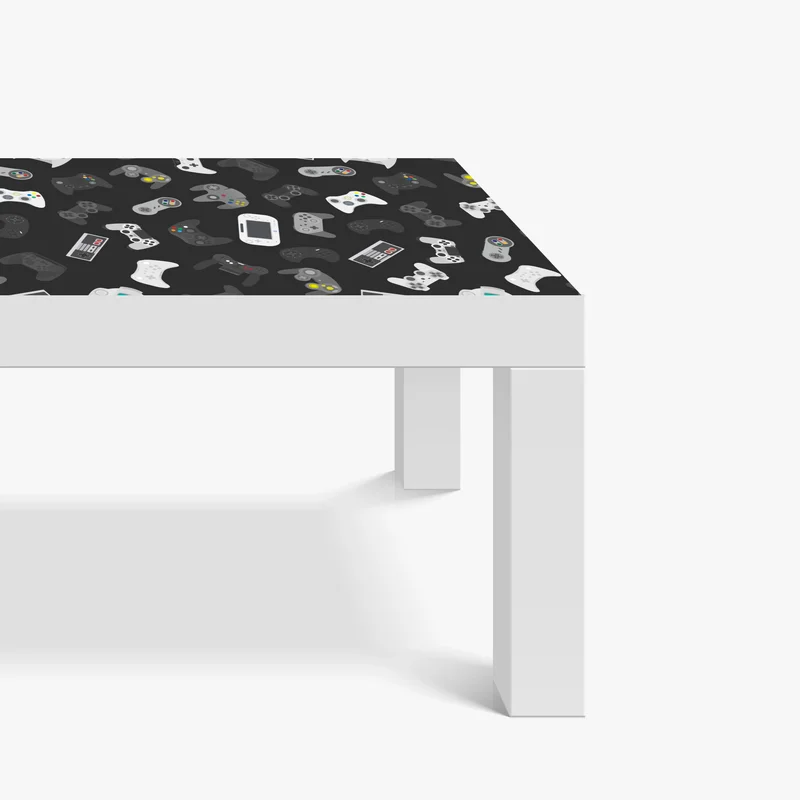 Tischaufkleber und Schreibtischaufkleber retro controller muster