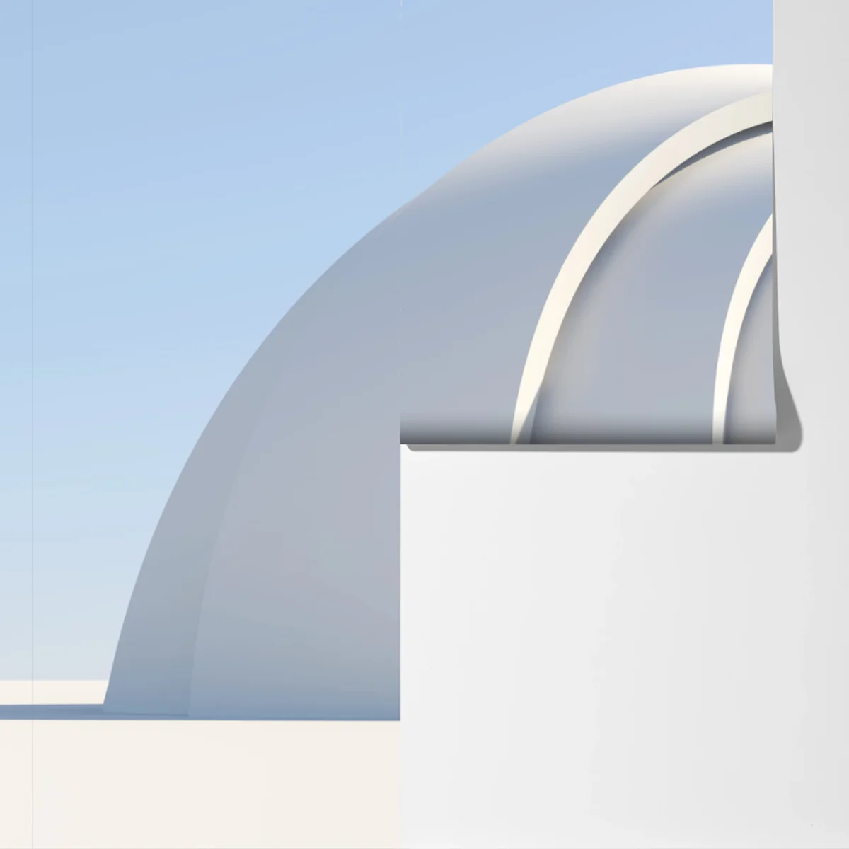 Fototapete minimalistische bogenskulptur Fototapete minimalistische bogenskulptur