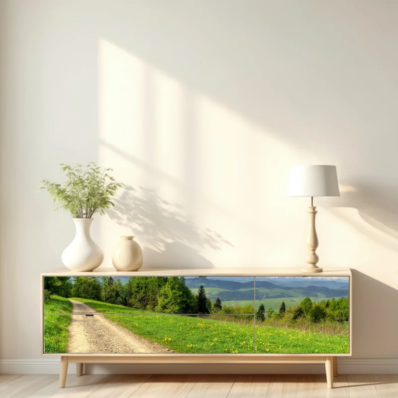 Repositionierbarer Aufkleber Gorce frühlingspfad Repositionierbarer Aufkleber Gorce frühlingspfad