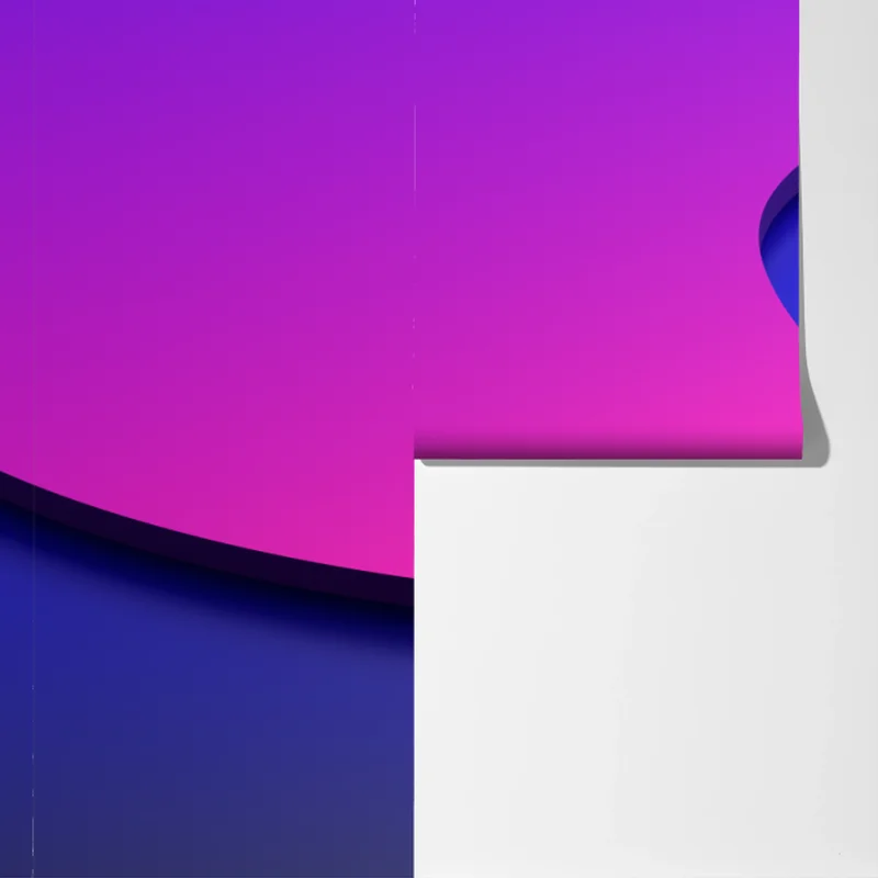 Fototapete leuchtende lila-blaue abstrakte 3d-formen Fototapete leuchtende lila-blaue abstrakte 3d-formen