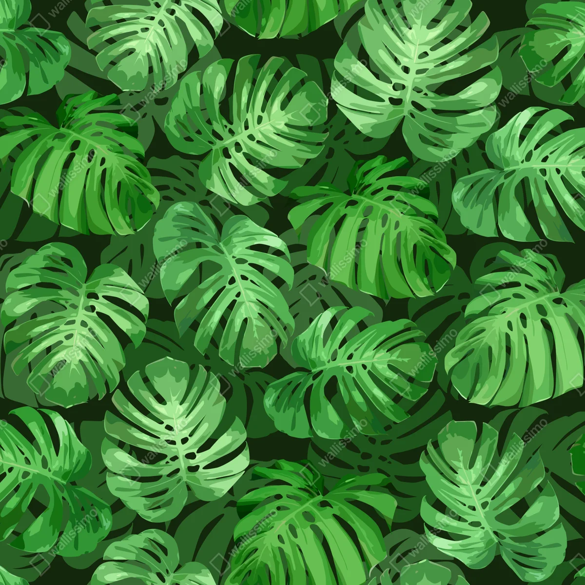 Fensteraufkleber tropisches monstera-blattmuster Fensteraufkleber tropisches monstera-blattmuster