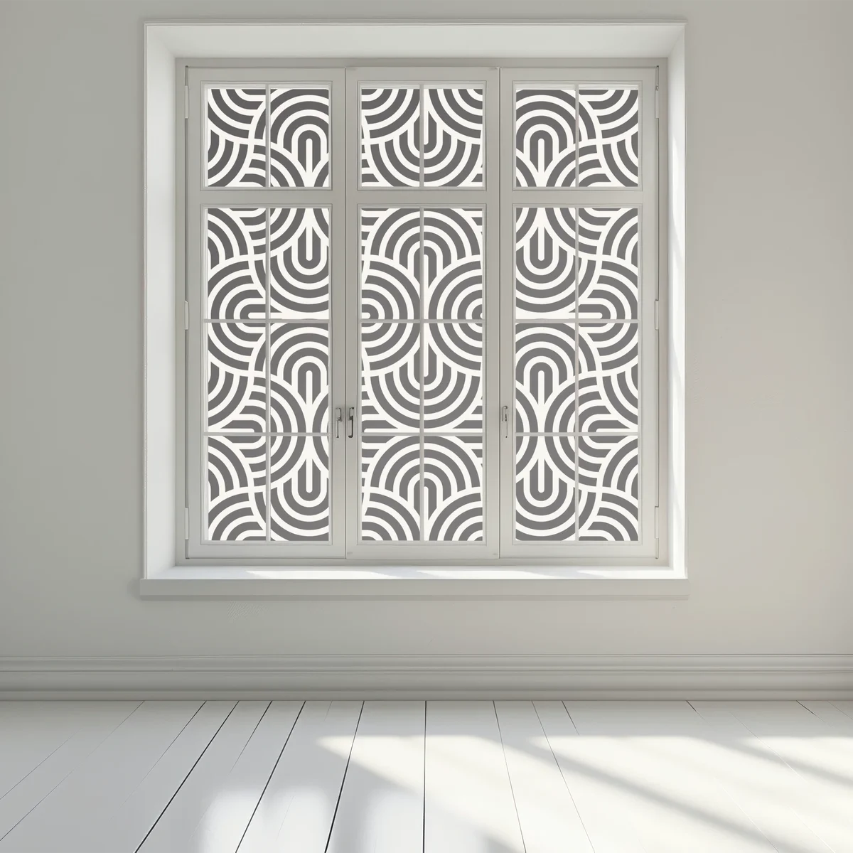 Fensteraufkleber schwarz-weiß geometrisches muster Fensteraufkleber schwarz-weiß geometrisches muster