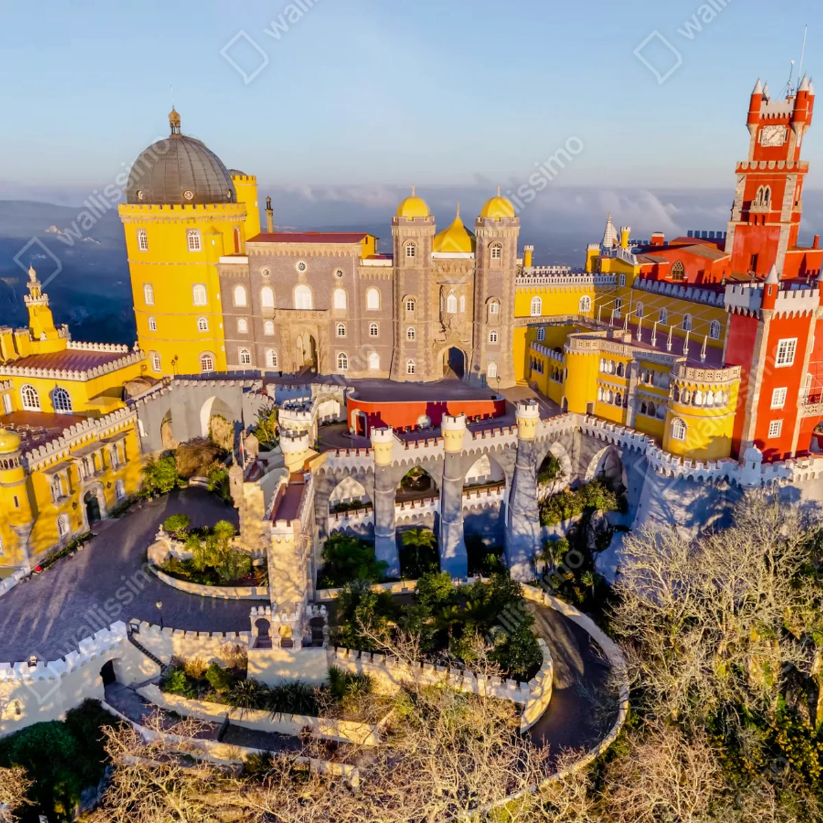 Tischaufkleber und Schreibtischaufkleber bunter palast Pena in Sintra Tischaufkleber und Schreibtischaufkleber bunter palast Pena in Sintra