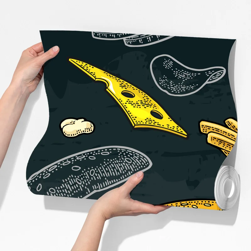 Fototapete vintage fast-food muster Fototapete vintage fast-food muster