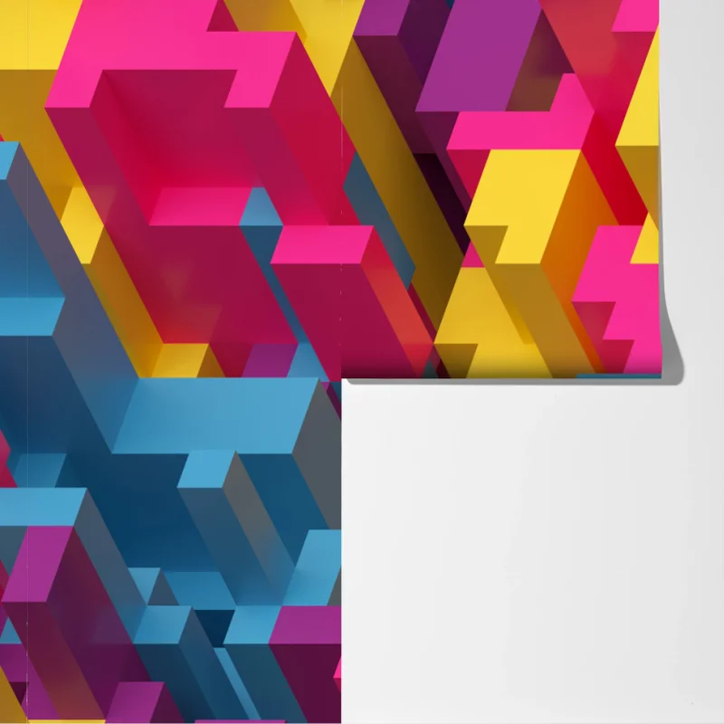 Fototapeta kolorowy wzór voxel 3d Fototapeta kolorowy wzór voxel 3d