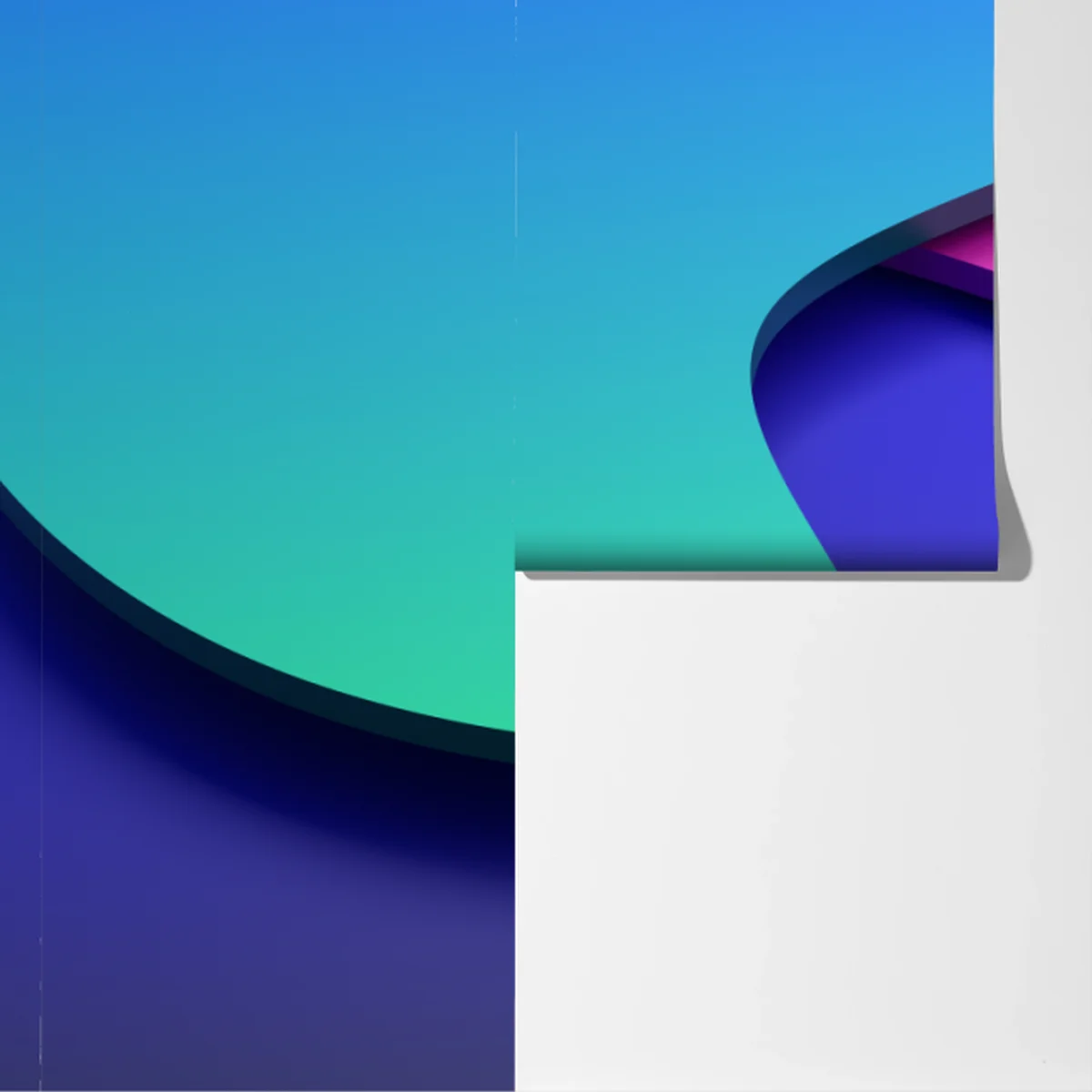 Fototapete lebhafte abstrakte 3d-kurven Fototapete lebhafte abstrakte 3d-kurven