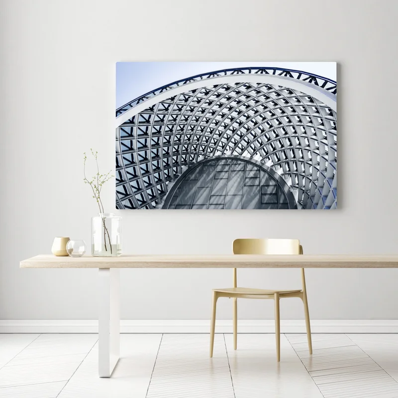 Leinwandbild geometrischer bogen moderner architektur Leinwandbild geometrischer bogen moderner architektur