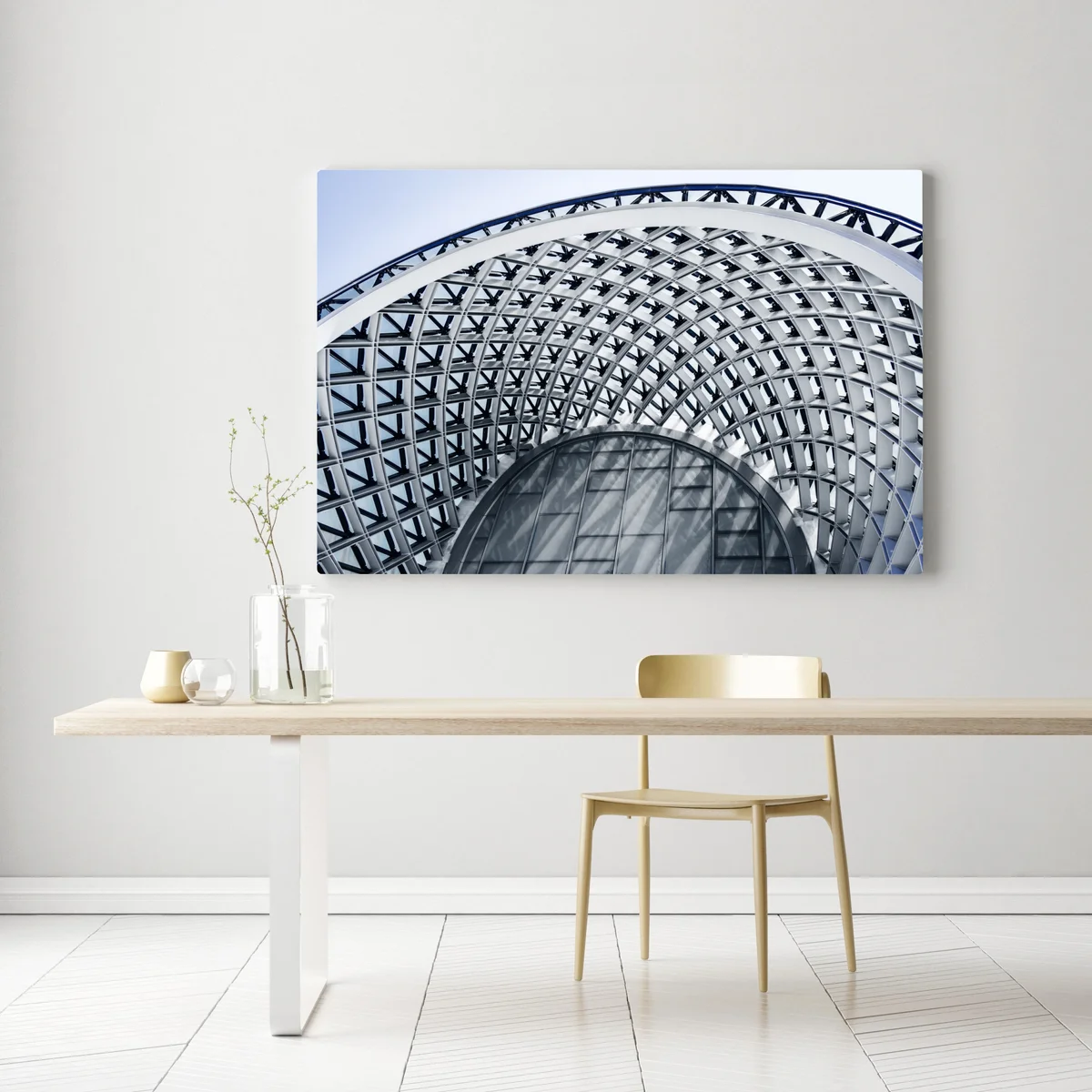 Leinwandbild geometrischer bogen moderner architektur Leinwandbild geometrischer bogen moderner architektur