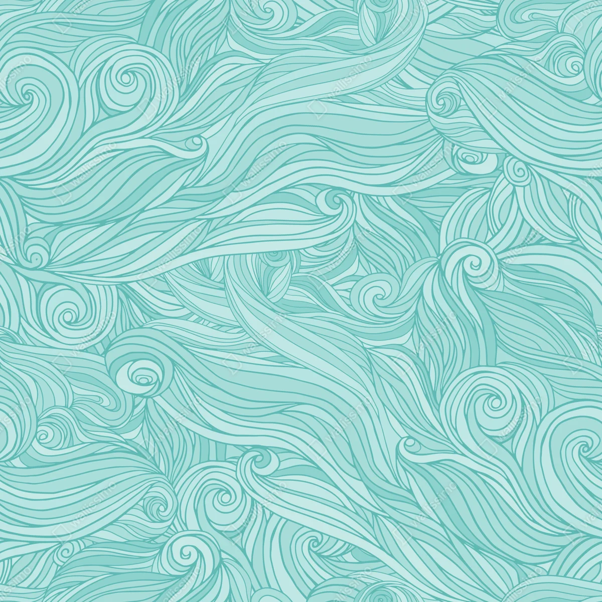 Poster türkis wellenmuster für das interieur Poster türkis wellenmuster für das interieur