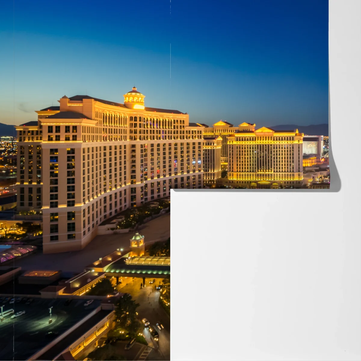 Fototapeta panorama Las Vegas nocą Fototapeta panorama Las Vegas nocą