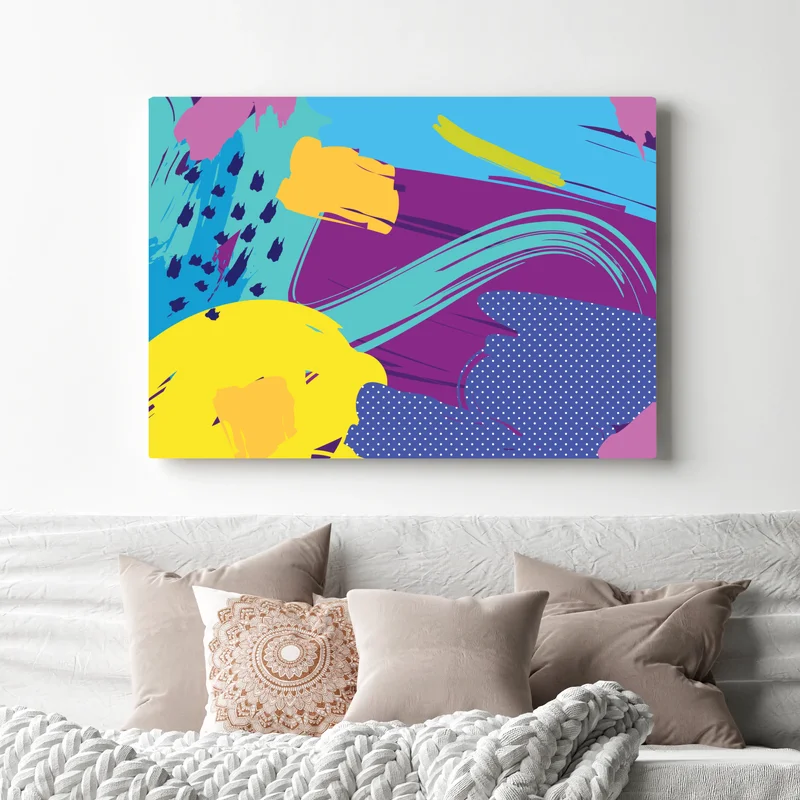 Leinwandbild lebendige abstrakte pop-art komposition Leinwandbild lebendige abstrakte pop-art komposition