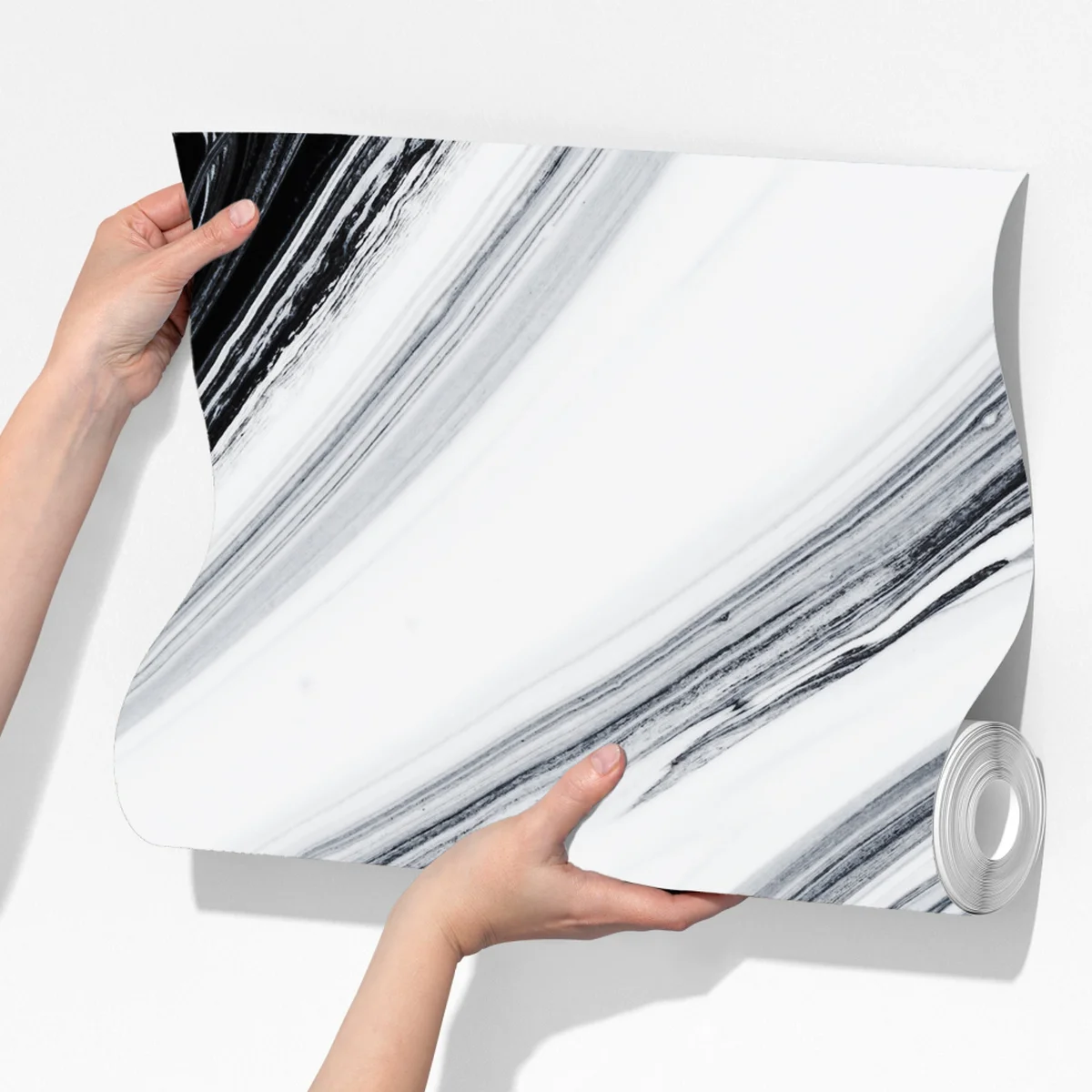 Fototapete monochromer marmorswirbel Fototapete monochromer marmorswirbel