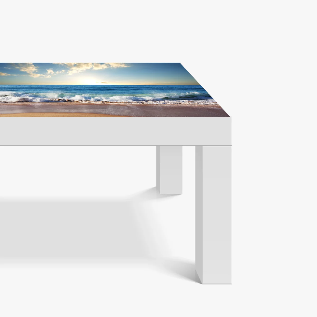 Tischaufkleber und Schreibtischaufkleber ruhiger sonnenuntergang am strand Tischaufkleber und Schreibtischaufkleber ruhiger sonnenuntergang am strand