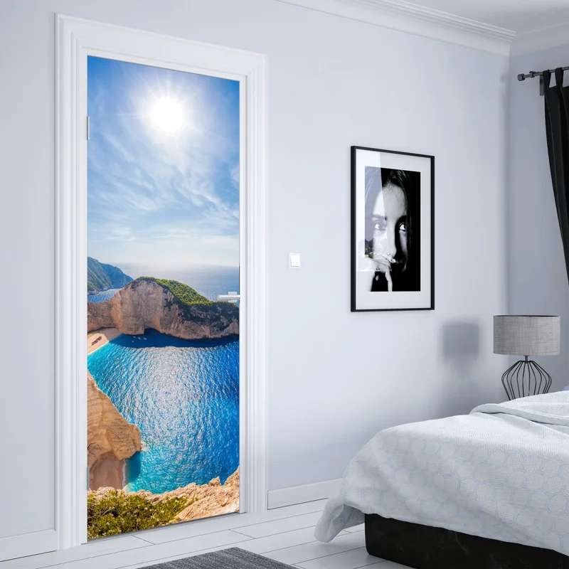 Türaufkleber sonnenklippen am Navagio strand, Zakynthos Türaufkleber sonnenklippen am Navagio strand, Zakynthos