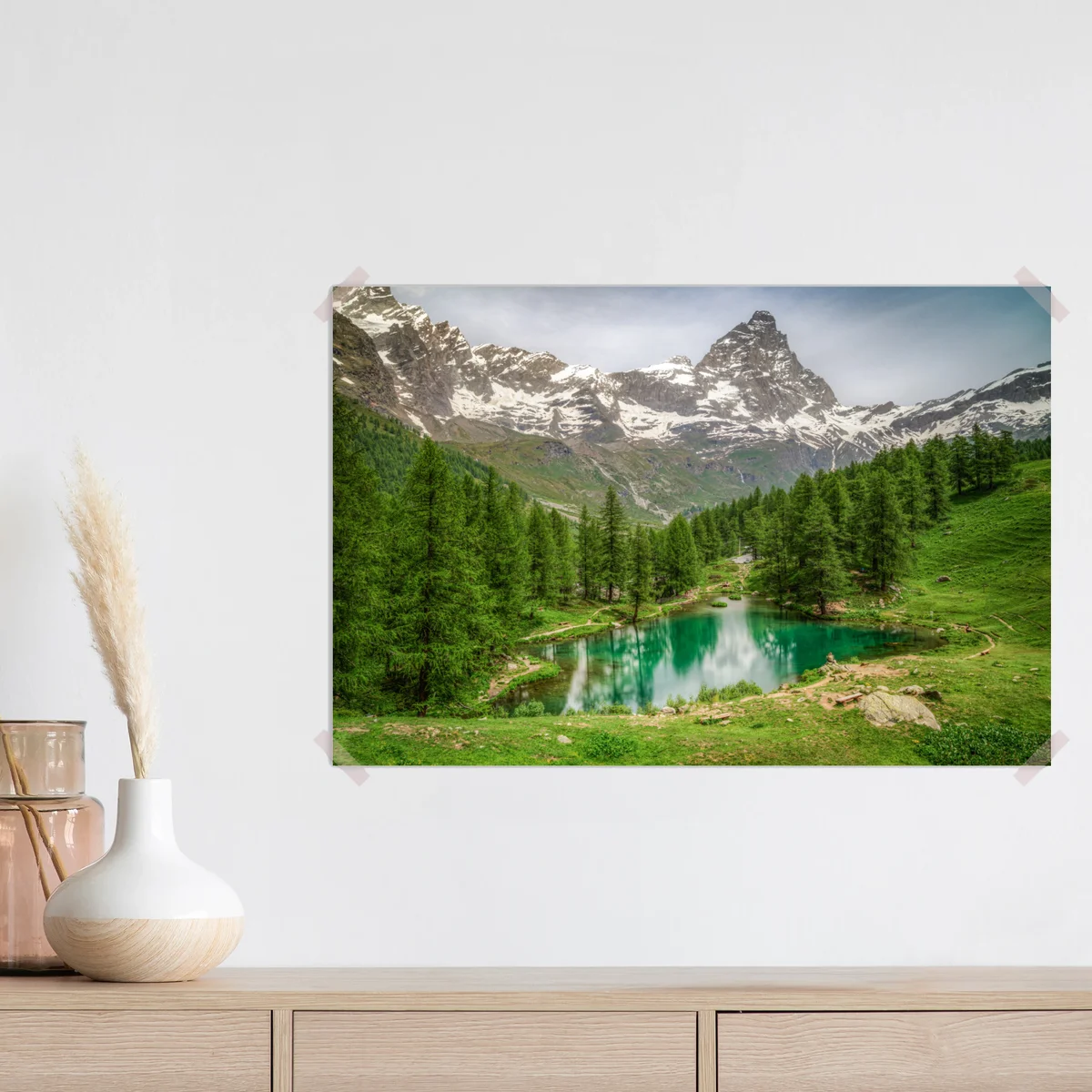 Poster blauer see bei Cervinia Poster blauer see bei Cervinia