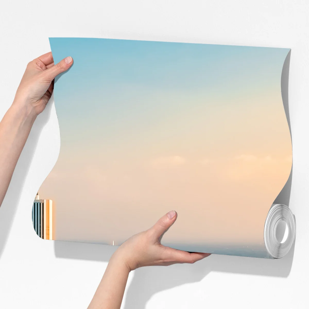 Fototapeta Chicago panorama miasta o zachodzie słońca Fototapeta Chicago panorama miasta o zachodzie słońca