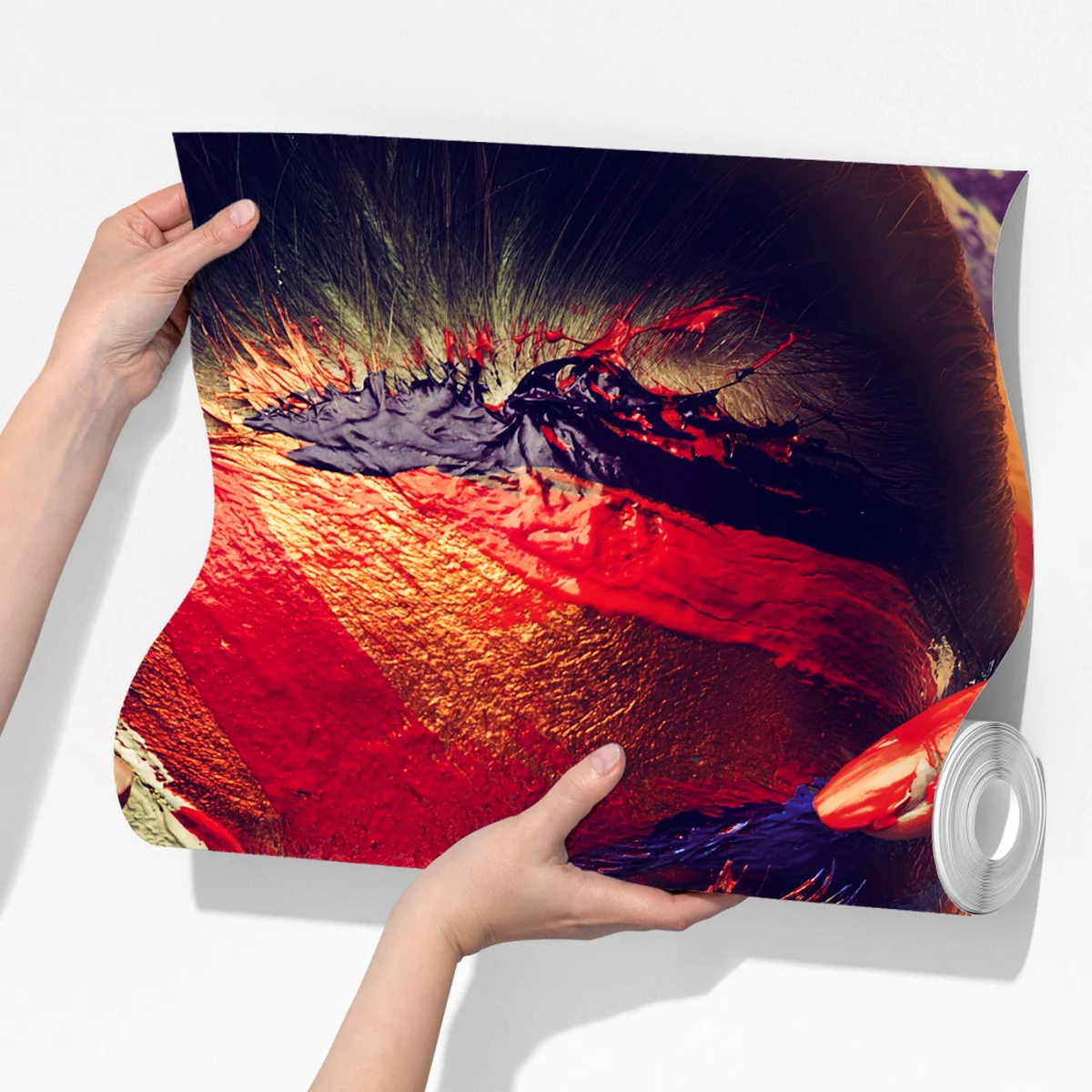 Fototapete mysteriöses bemaltes porträt Fototapete mysteriöses bemaltes porträt