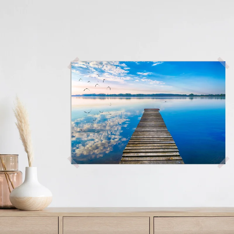 Poster ruhiger steg am See Selment Wielki, Masuren Poster ruhiger steg am See Selment Wielki, Masuren