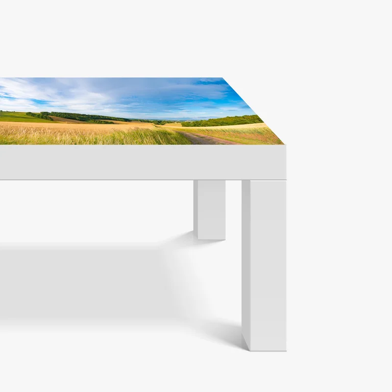 Tischaufkleber und Schreibtischaufkleber morgendliche weizenlandschaft in Kansas Tischaufkleber und Schreibtischaufkleber morgendliche weizenlandschaft in Kansas