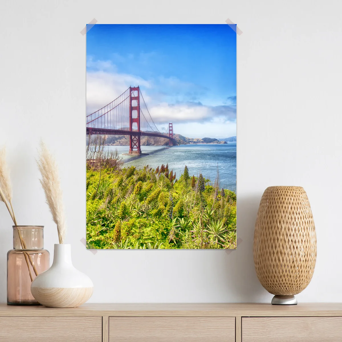 Poster Golden Gate über der Bucht von San Francisco Poster Golden Gate über der Bucht von San Francisco