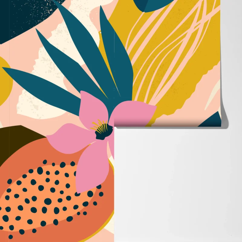 Fototapete tropisches abstraktes blumenmotiv Fototapete tropisches abstraktes blumenmotiv