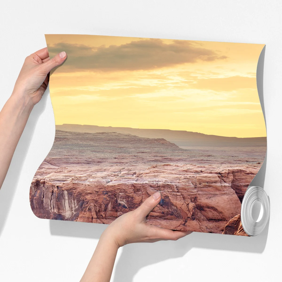 Fototapete sonnenbeschienener canyon bei Horseshoe Bend, Colorado River Fototapete sonnenbeschienener canyon bei Horseshoe Bend, Colorado River