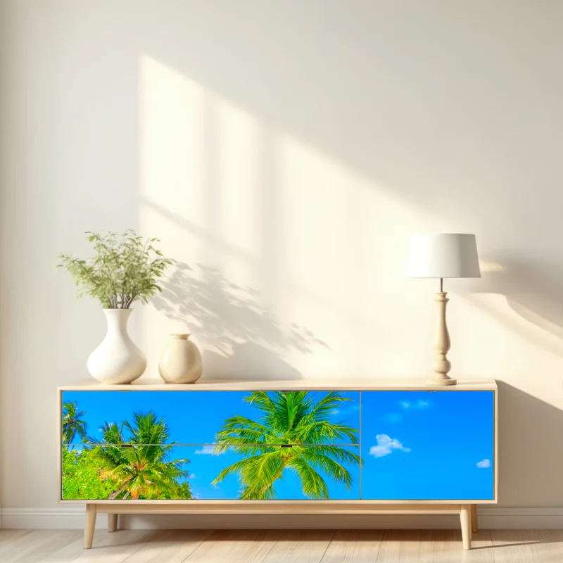 Repositionierbarer Aufkleber traumhafte strandlandschaft auf den Malediven