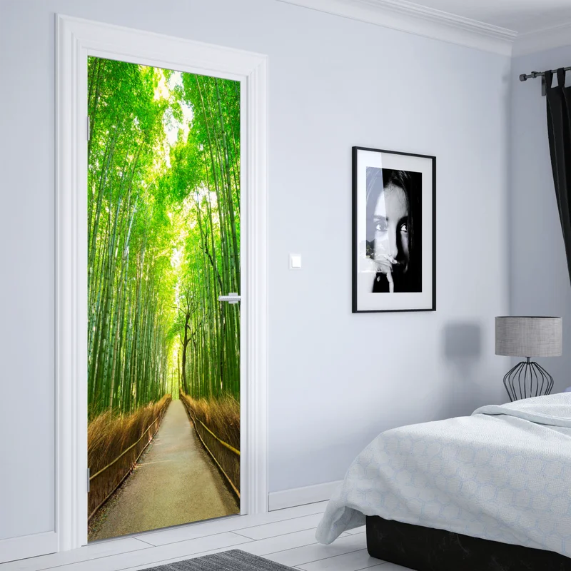 Türaufkleber ruhiger bambusweg in Kyoto Türaufkleber ruhiger bambusweg in Kyoto
