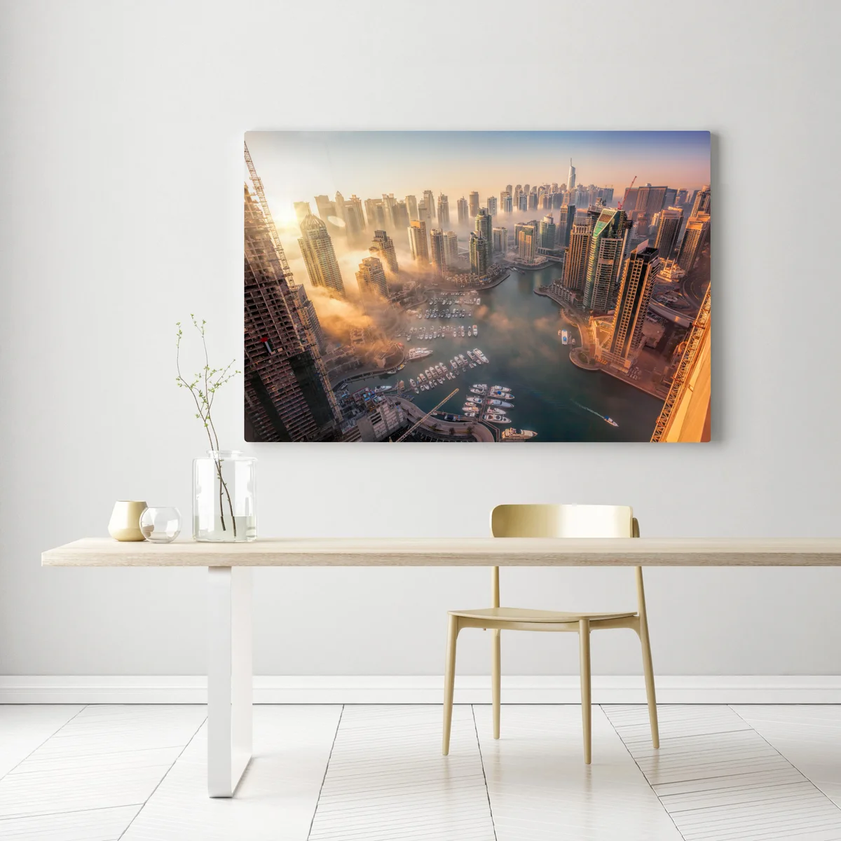 Leinwandbild Dubai marina sonnenuntergang Leinwandbild Dubai marina sonnenuntergang