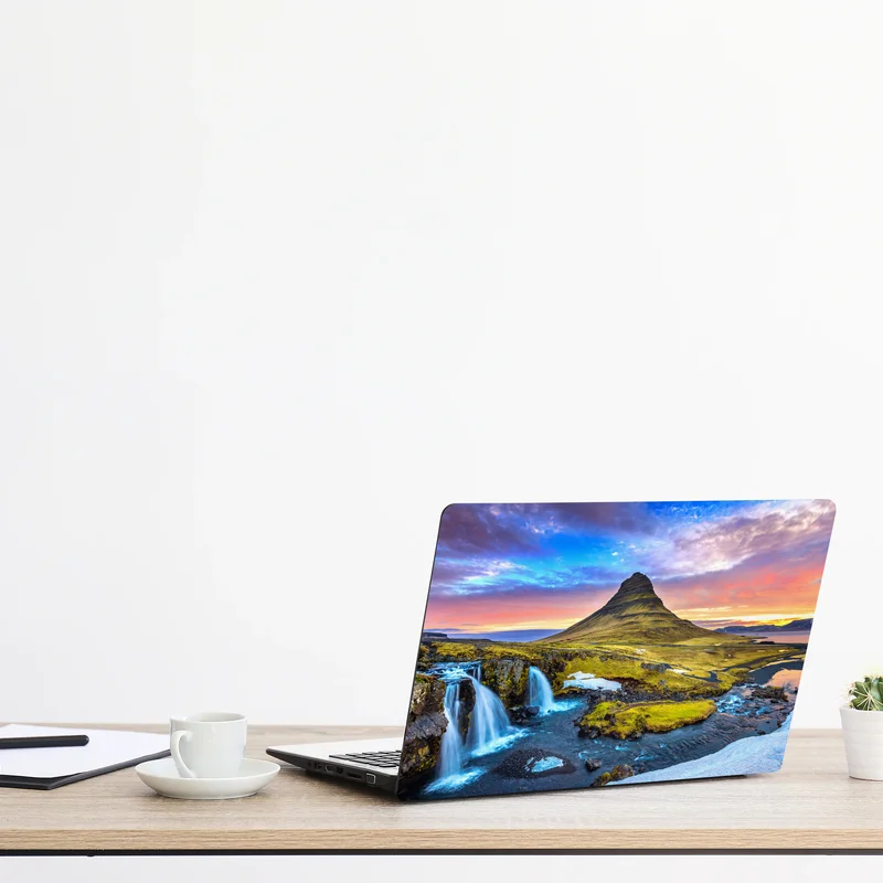 Laptop-Aufkleber Kirkjufell sonnenaufgang berglandschaft