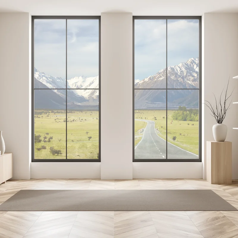 Fensteraufkleber straße zu den Südlichen Alpen, Neuseeland Fensteraufkleber straße zu den Südlichen Alpen, Neuseeland