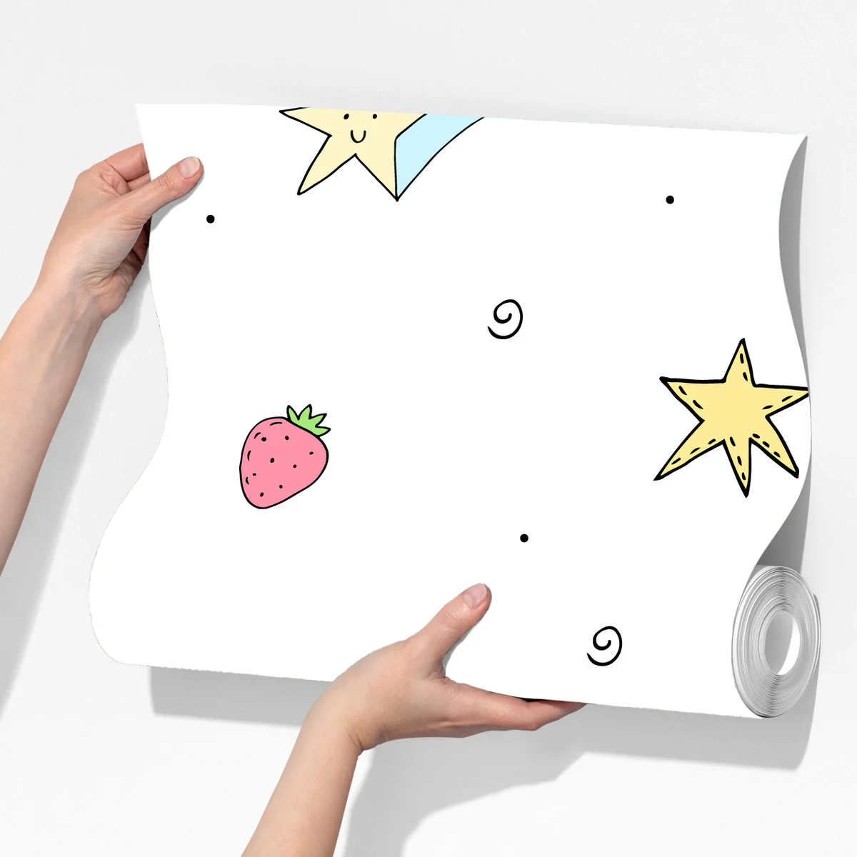 Fototapeta pastelowy kot jednorożec na tęczy Fototapeta pastelowy kot jednorożec na tęczy