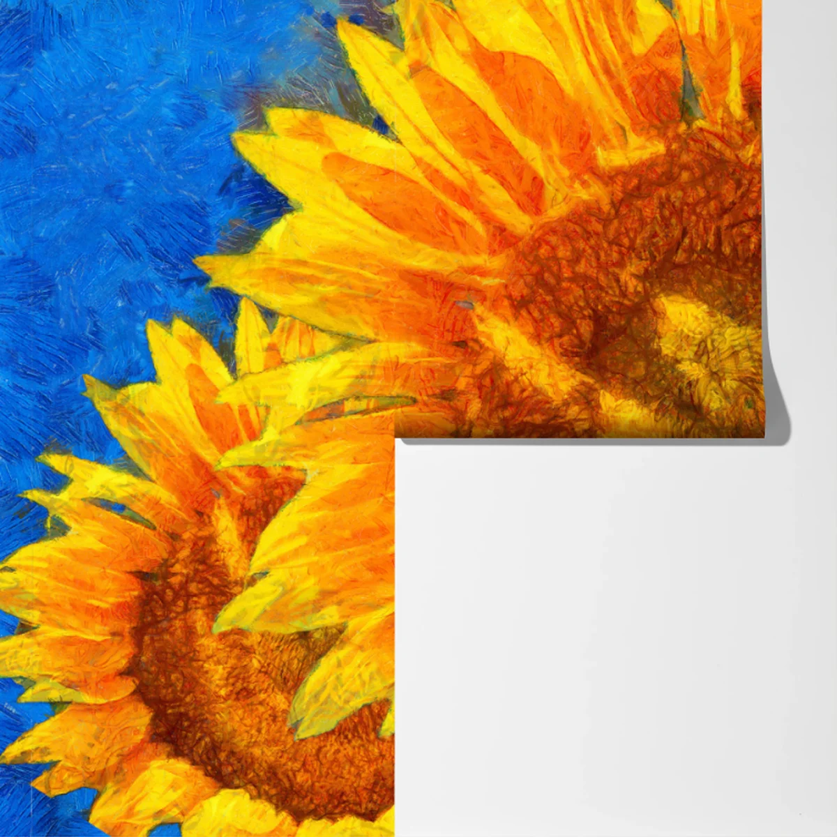 Fototapete lebendige sonnenblumen im stil von Van Gogh Fototapete lebendige sonnenblumen im stil von Van Gogh