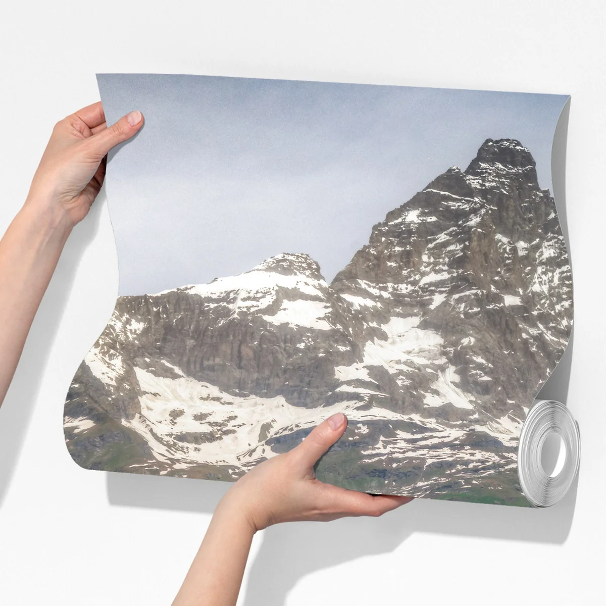 Fototapete blauer see bei Cervinia Fototapete blauer see bei Cervinia