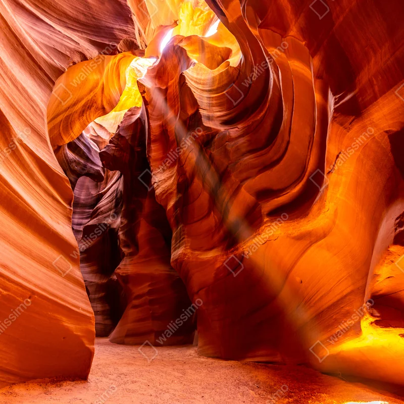 Repositionierbarer Aufkleber Antelope Canyon licht und geschwungene sandsteinformen Repositionierbarer Aufkleber Antelope Canyon licht und geschwungene sandsteinformen