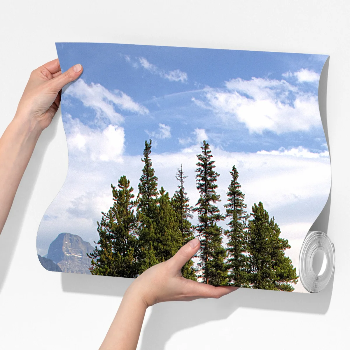 Fototapeta spokojne jezioro alpejskie z wyspą i górami Fototapeta spokojne jezioro alpejskie z wyspą i górami