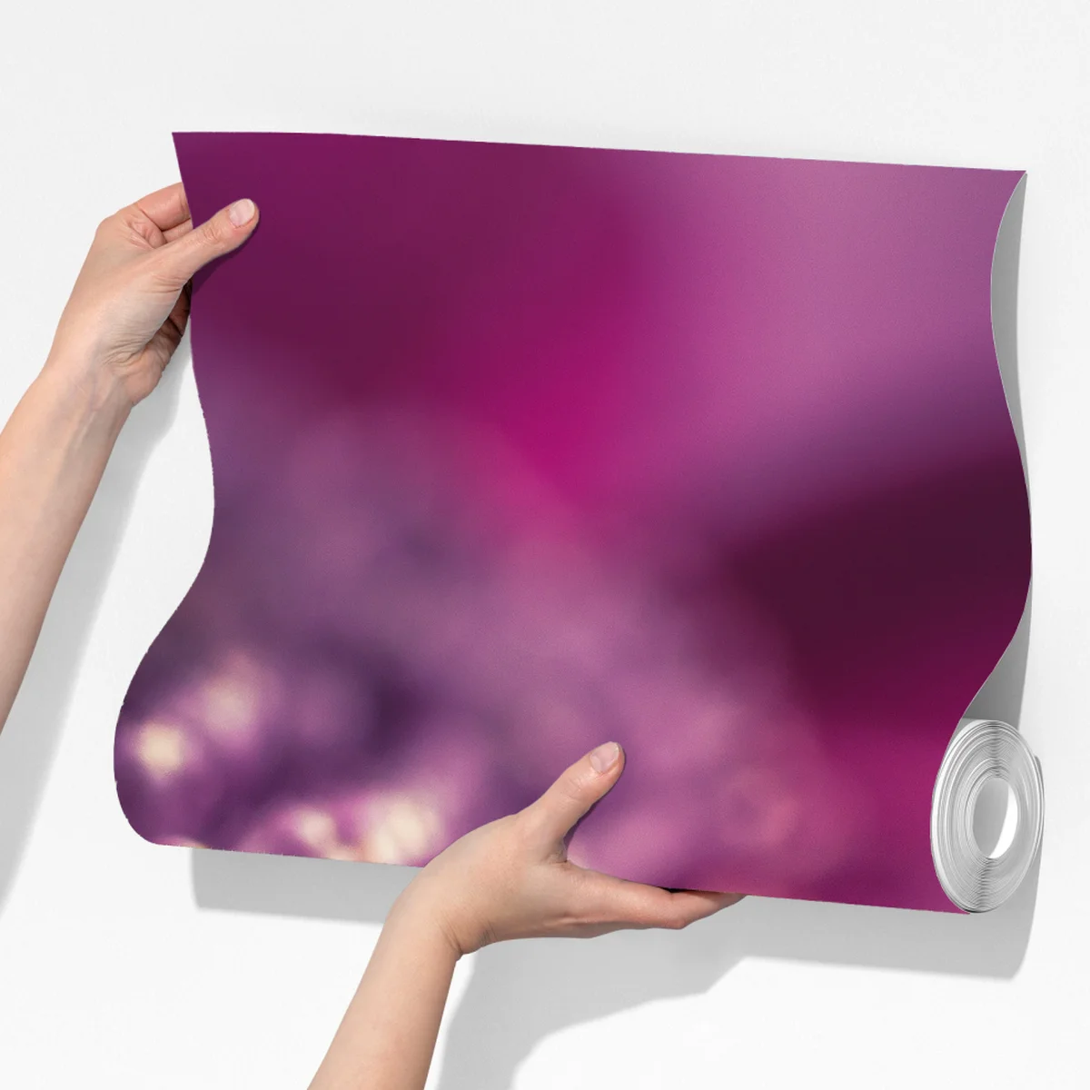 Fototapeta fioletowy makro kwiat z kroplą rosy Fototapeta fioletowy makro kwiat z kroplą rosy