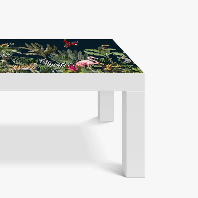 Tischaufkleber und Schreibtischaufkleber tropische dschungel-wildtierszene