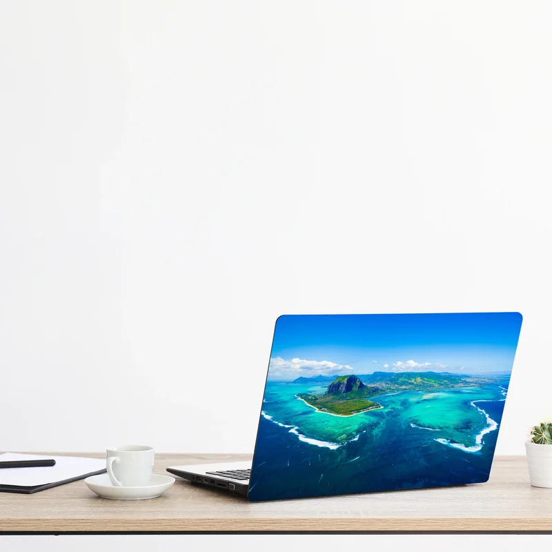 Naklejka na laptopa panorama Le Morne nad laguną Mauritiusa