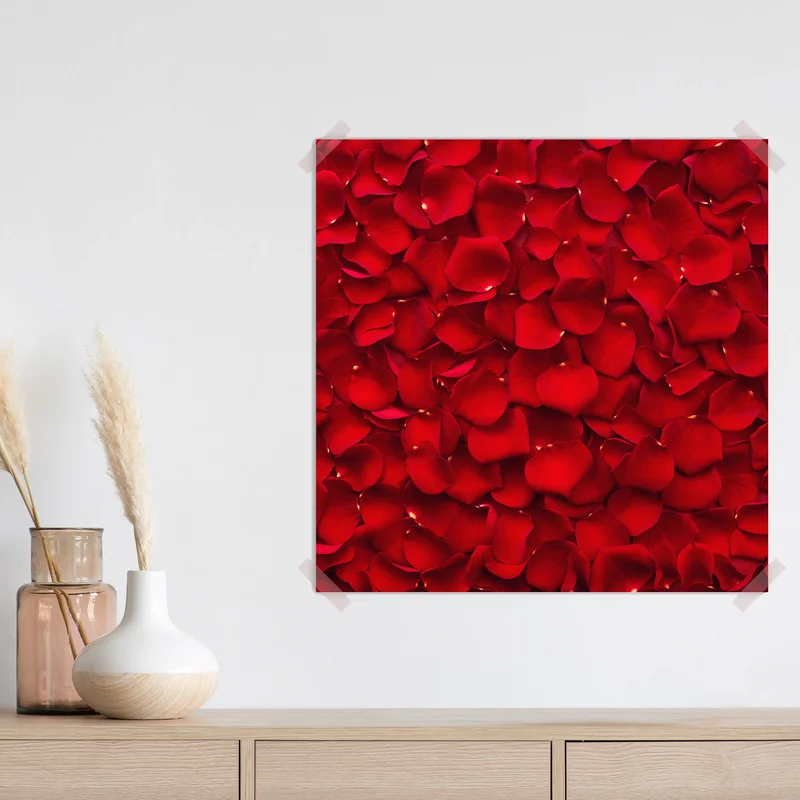 Poster rote rosenblätter hintergrund Poster rote rosenblätter hintergrund