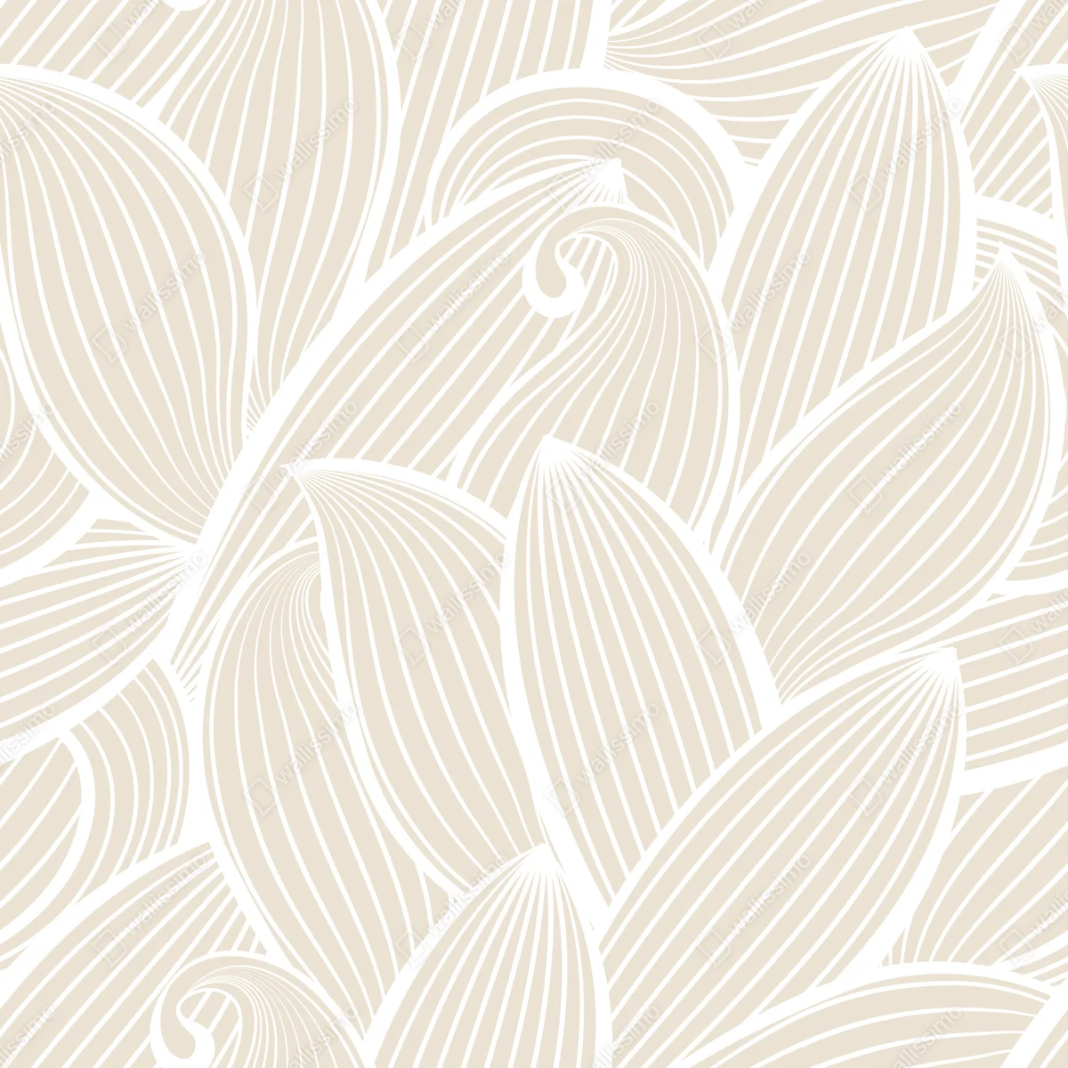 Repositionierbarer Aufkleber zartes beige botanisches muster Repositionierbarer Aufkleber zartes beige botanisches muster