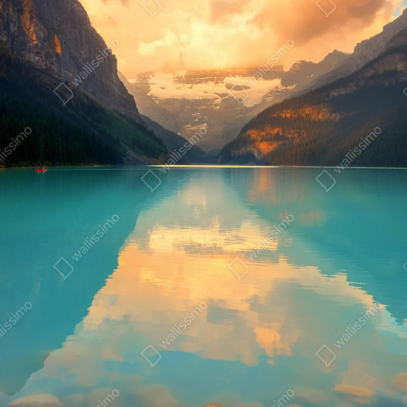 Schrankaufkleber sonnenaufgang über Lake Louise, Banff Schrankaufkleber sonnenaufgang über Lake Louise, Banff