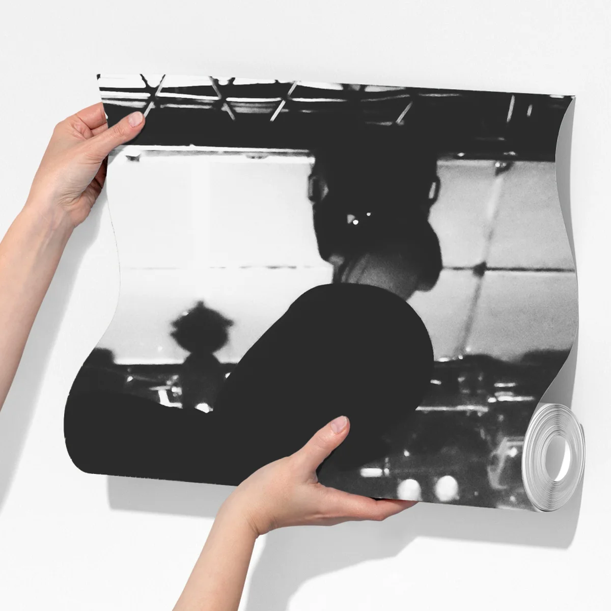 Fototapeta silweta gitarzysty na koncercie Fototapeta silweta gitarzysty na koncercie