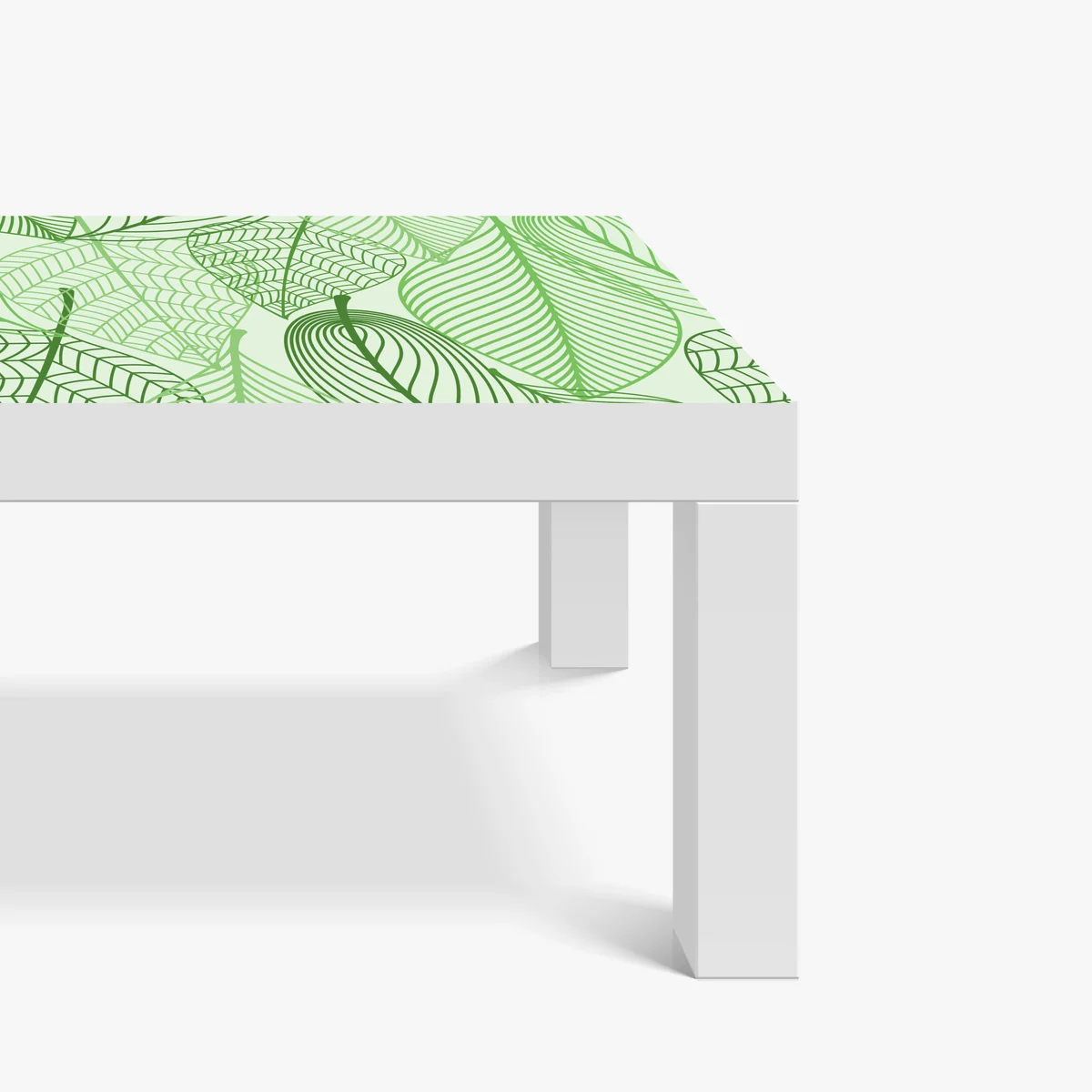 Tischaufkleber und Schreibtischaufkleber grünes botanisches blättermuster Tischaufkleber und Schreibtischaufkleber grünes botanisches blättermuster