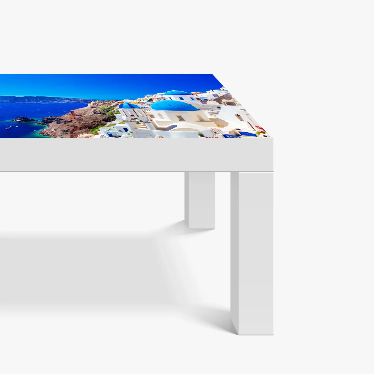 Tischaufkleber und Schreibtischaufkleber Santorini blaue kuppeln über dem Ägäischen Meer Tischaufkleber und Schreibtischaufkleber Santorini blaue kuppeln über dem Ägäischen Meer