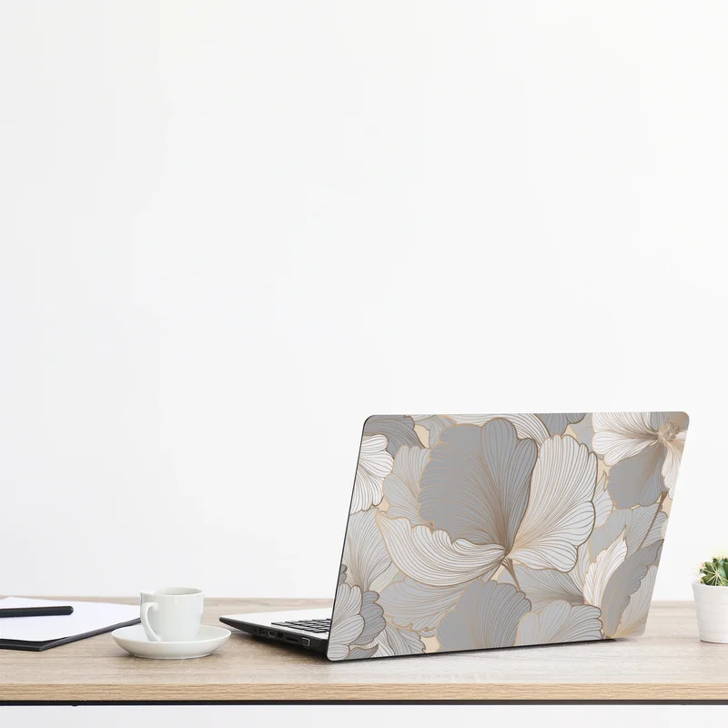 Laptop-Aufkleber zartes pastell blumenmuster