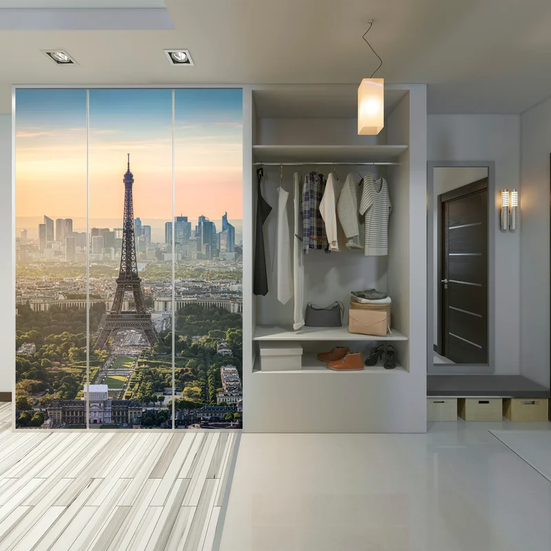 Schrankaufkleber Paris skyline mit dem Eiffelturm