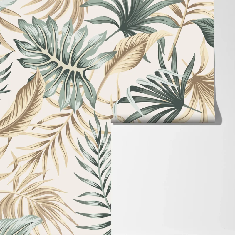 Fototapeta tropikalny botaniczny wzór liści Fototapeta tropikalny botaniczny wzór liści