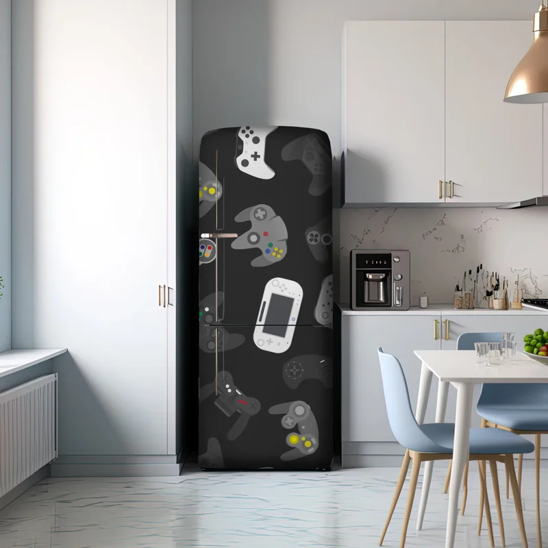 Kühlschrankaufkleber retro controller muster
